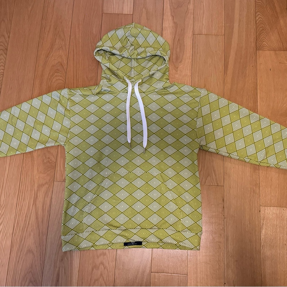 Green Patterned Hoodie